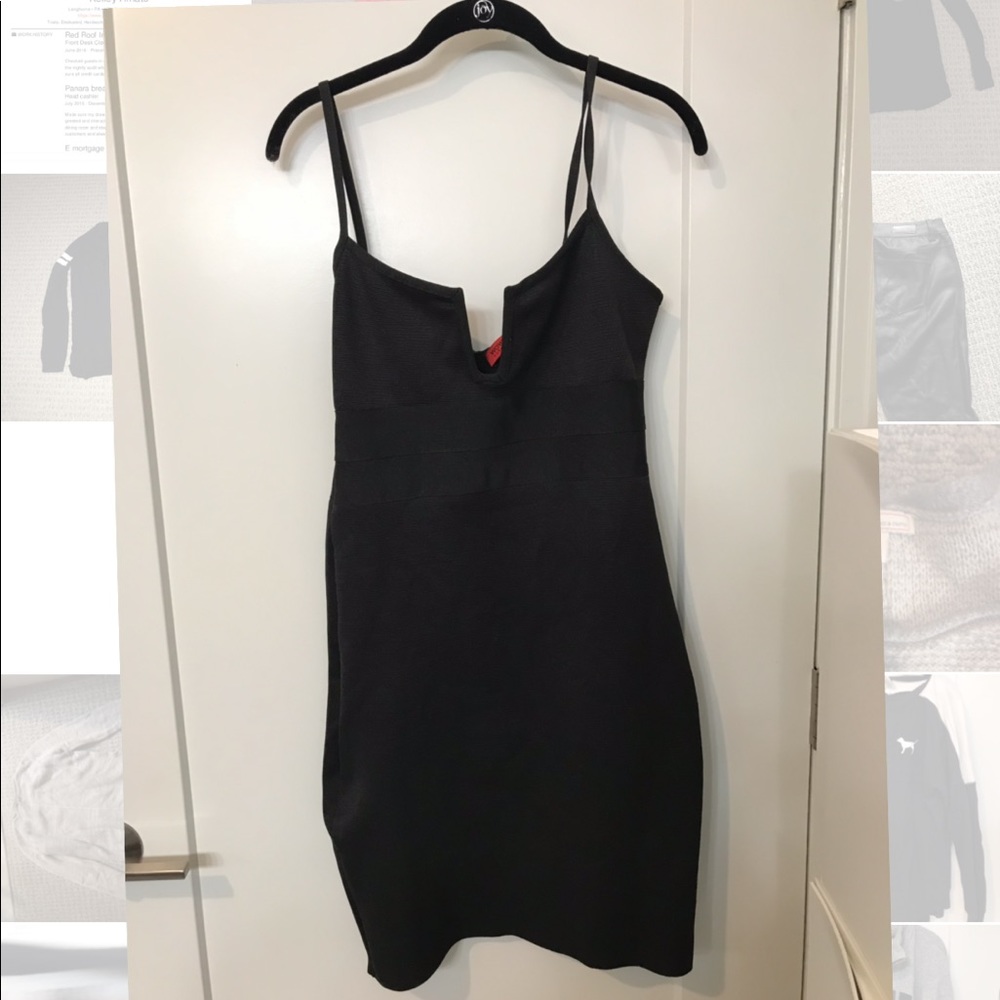 Black boutique cocktail dress